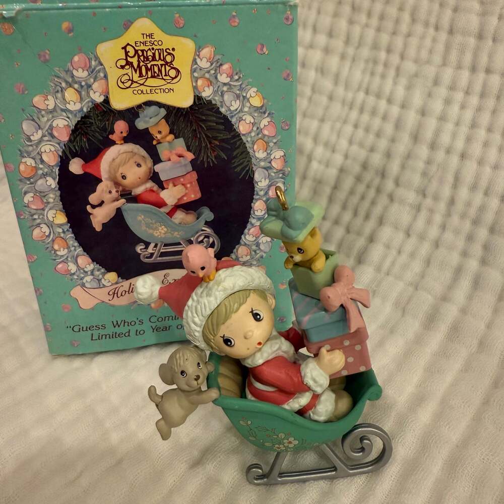 Precious Moments "Our First Christmas Together" 1992 Ornament Enesco